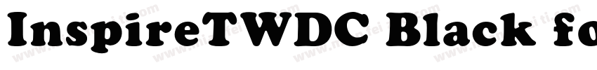 InspireTWDC Black font字体转换